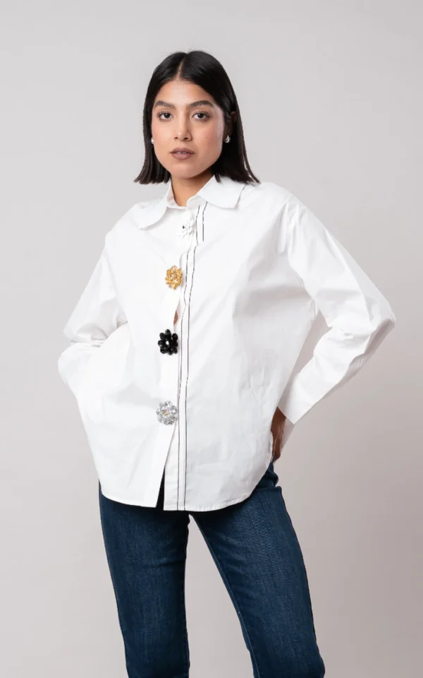 blusa blanca RW RW1014