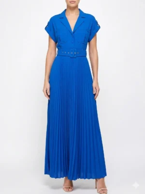 vestido tableado